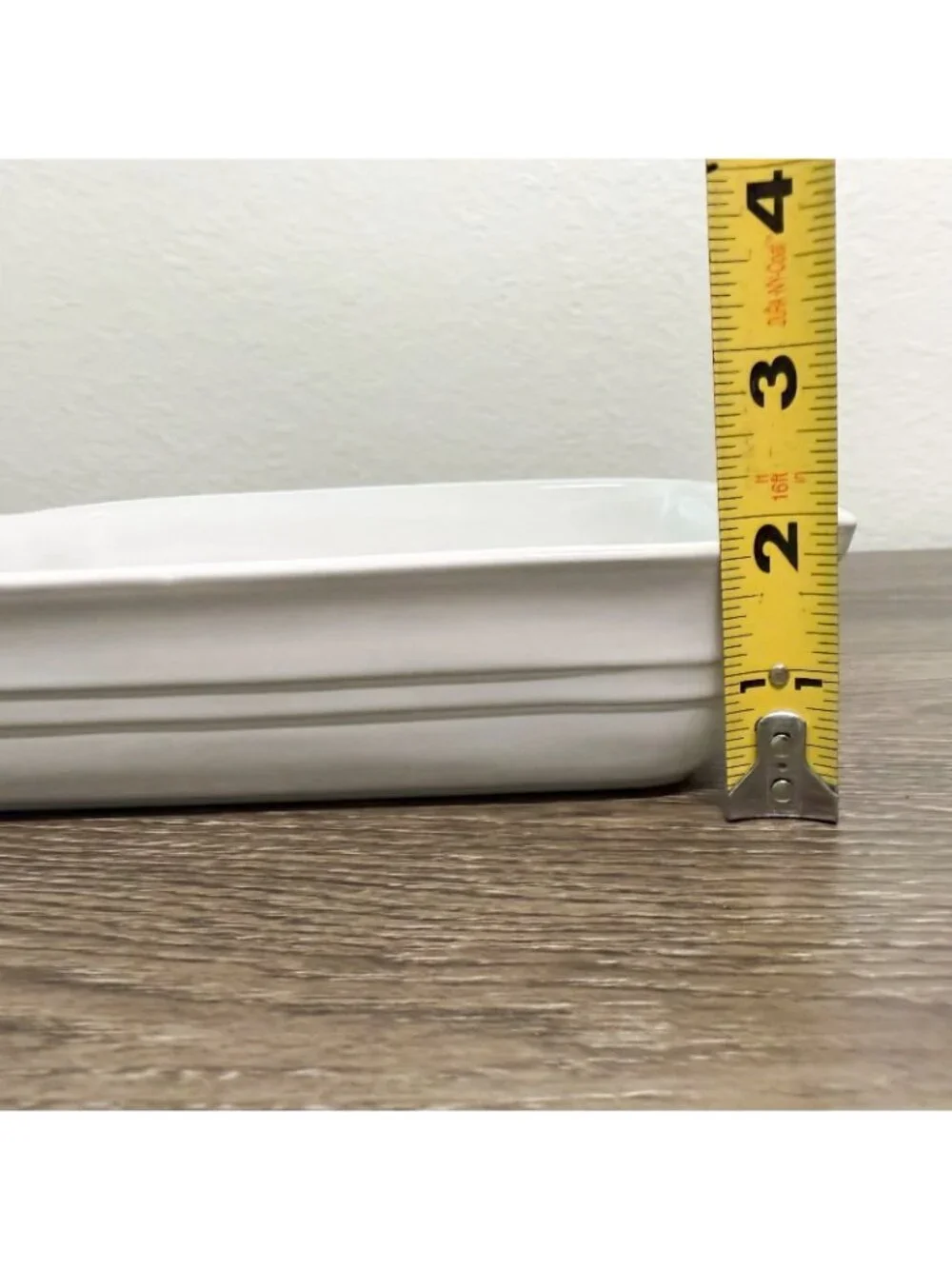 Le Creuset Stoneware Rectangle Baking Casserole Dish Pan White Small 7x5